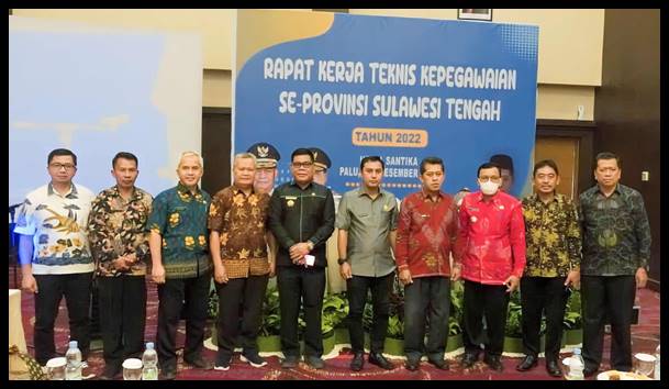 BKD Sulteng Gelar Rapat Kerja Teknis Kepegawaian Se-Provinsi Sulawesi Tengah Tahun 2022